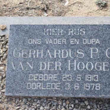 HOOGEN Gerhardus P.G., van der 1913-1978 