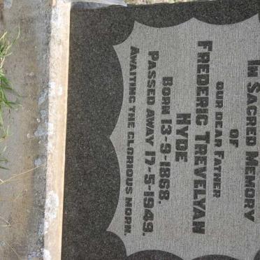 HYDE Frederic Trevelyan 1868-1949