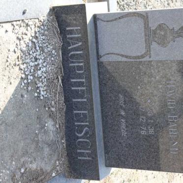 HAUPTFLEISCH David Barend 1938-1976