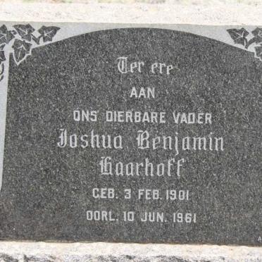 HAARHOFF Joshua Benjamin 1901-1961