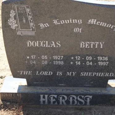 HERBST Douglas 1927-1998 &amp; Betty 1936-1997