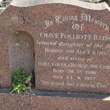ILLING Olive Folliott 1896-1957