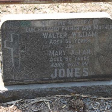 JONES Walter William &amp; Mary Allan
