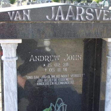 JAARSVELD Andrew John, van 1928-1991