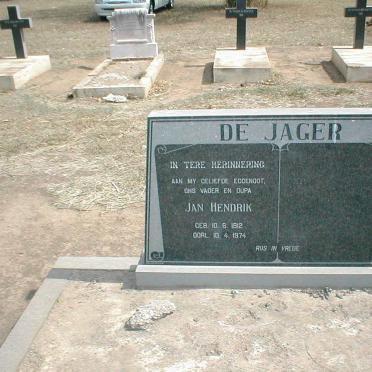 JAGER Jan Hendrik, de 1912-1974