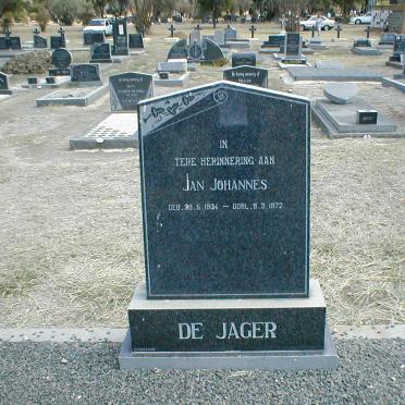 JAGER Jan Johannes, de 1904-1972