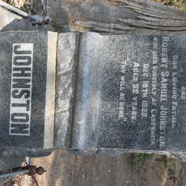 JOHNSTON Robert Samuel -1929