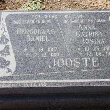 JOOSTE Herculaas Daniel 1907-1991 &amp; Anna Catrina Josina 1907-1985