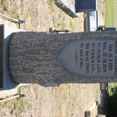 JOUBERT Gideon Johannes 1928-1956