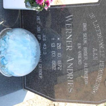 JOUBERT Werner Andries 1972-1992