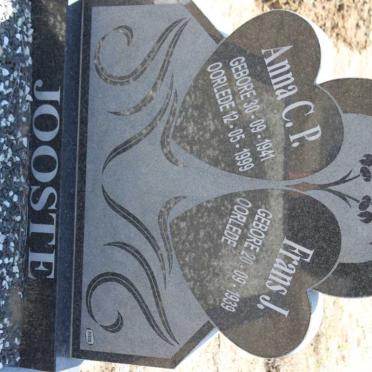 JOOSTE Frans J. 1939- &amp; Anna C.P. 1941-1999