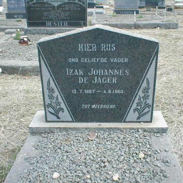 JAGER Izak Jan Johannes, de 1887-1960