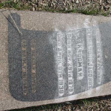 KROGMAN Gerhardus Jacobus 1879-1938