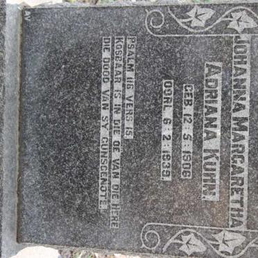 KUHN Johanna Margaretha Adriana 1906-1939