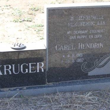 KRUGER Carel Hendrik 1919-1982 