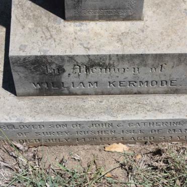 KERMODE William -1884
