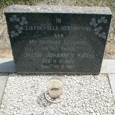 KRIEL Jacob Johannes 1922-1967