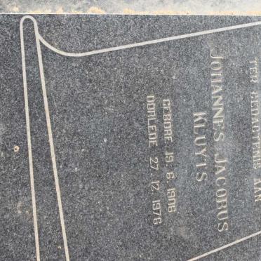 KLUYTS Johannes Jacobus 1906-1976