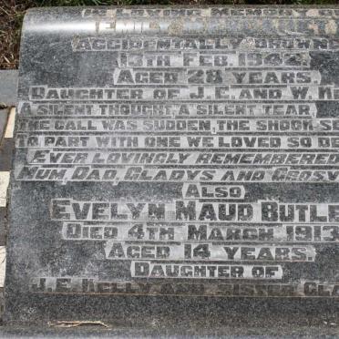 KELLY Emily Margaret -1942 :: BUTLER Evelyn Maud -1913