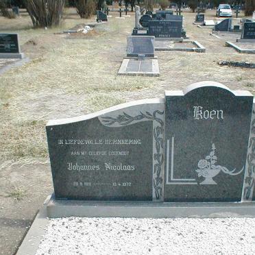 KOEN Johannes Nicolaas 1919-1972