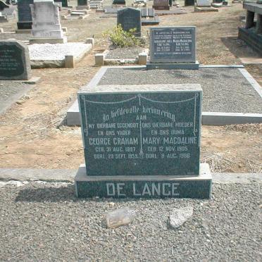 LANGE George Graham, de 1897-1959 &amp; Mary Magdaline 1905-1986