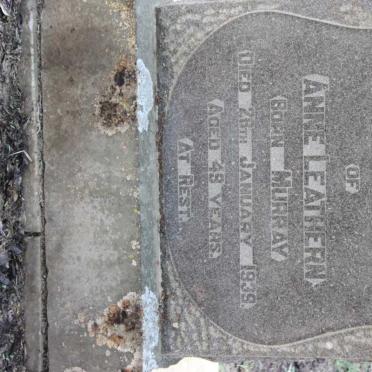 LEATHERN Annie nee MURRAY -1939