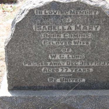 LUND Isabella Mary nee COMINS -1937