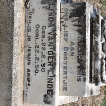 LINDE Linda, van der 1950-1950