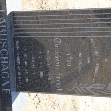 LABUSCHAGNE Jan Theodorus Erenst 1940-1988