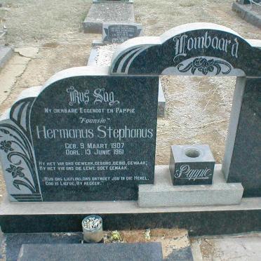 LOMBAARD Hermanus Stephanus 1907-1961