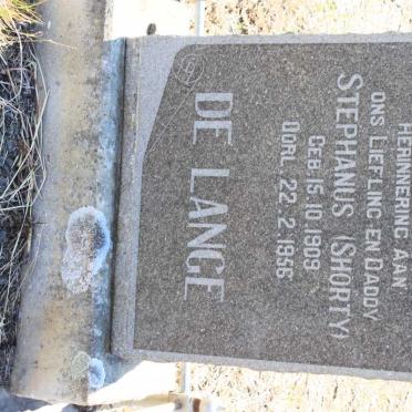 LANGE Stephanus, de 1909-1956