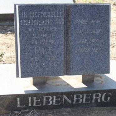 LIEBENBERG Piet  1923-19??