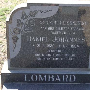 LOMBARD Daniel Johannes 1930-1984