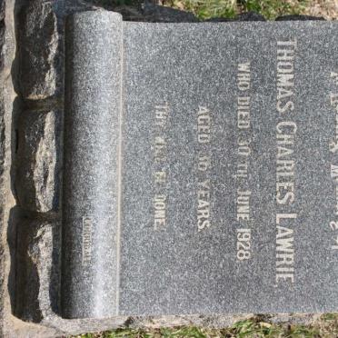 LAWRIE Thomas Charles -1928