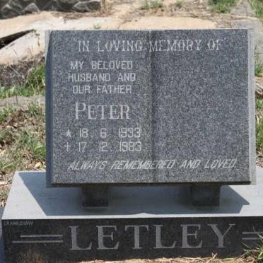 LETLEY Peter 1933-1983
