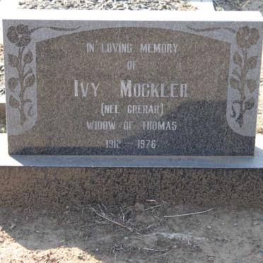 MOCKLER Ivy nee CRERAR 1912-1976