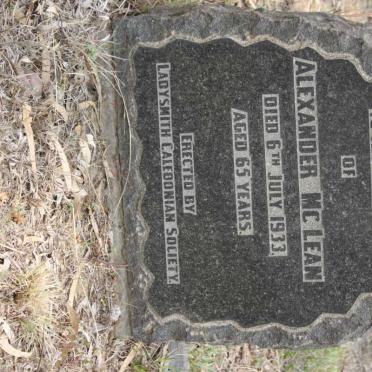 McLEAN Alexander -1933