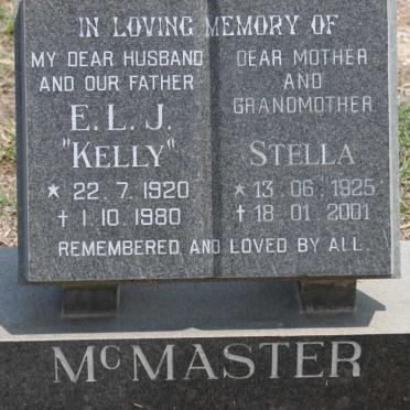 McMASTER E.L.J. 1920-1980 &amp; Stella 1925-2001
