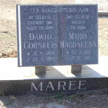 MAREE Dawid Cornelis 1928-1984 &amp; Maria Magdalena 1931-1987