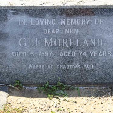 MORELAND G.J. -1957