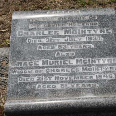 McINTYRE Charles -1937 &amp; Grace Muriel -1946