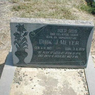 MEYER Dirk J. 1912-1978