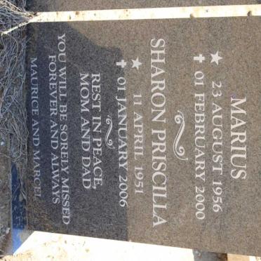 MEYER Marius 1956-2000 &amp; Sharon Priscilla 1951-2006