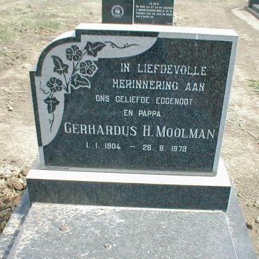 MOOLMAN Gerhardus H. 1904-1973