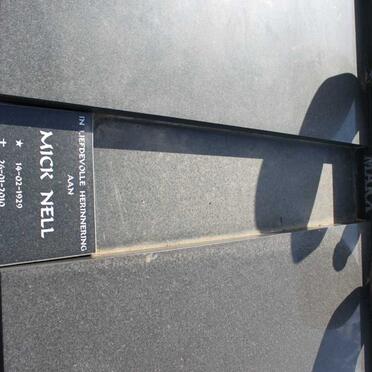 NELL Mick 1929-2010 :: MARX Stephanus Andries 1923-1975 &amp; Jeanetta Susanna 1925-2006