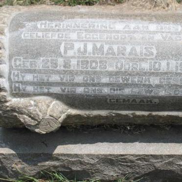 MARAIS P.J.  1908-1951