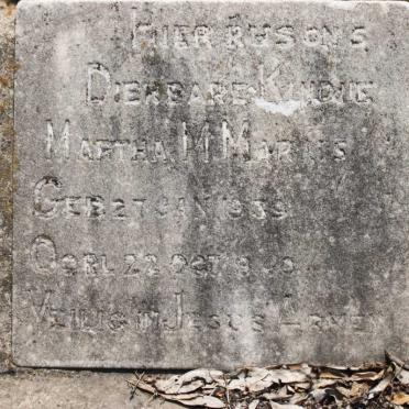 MARAIS Martha M. 1939-1940