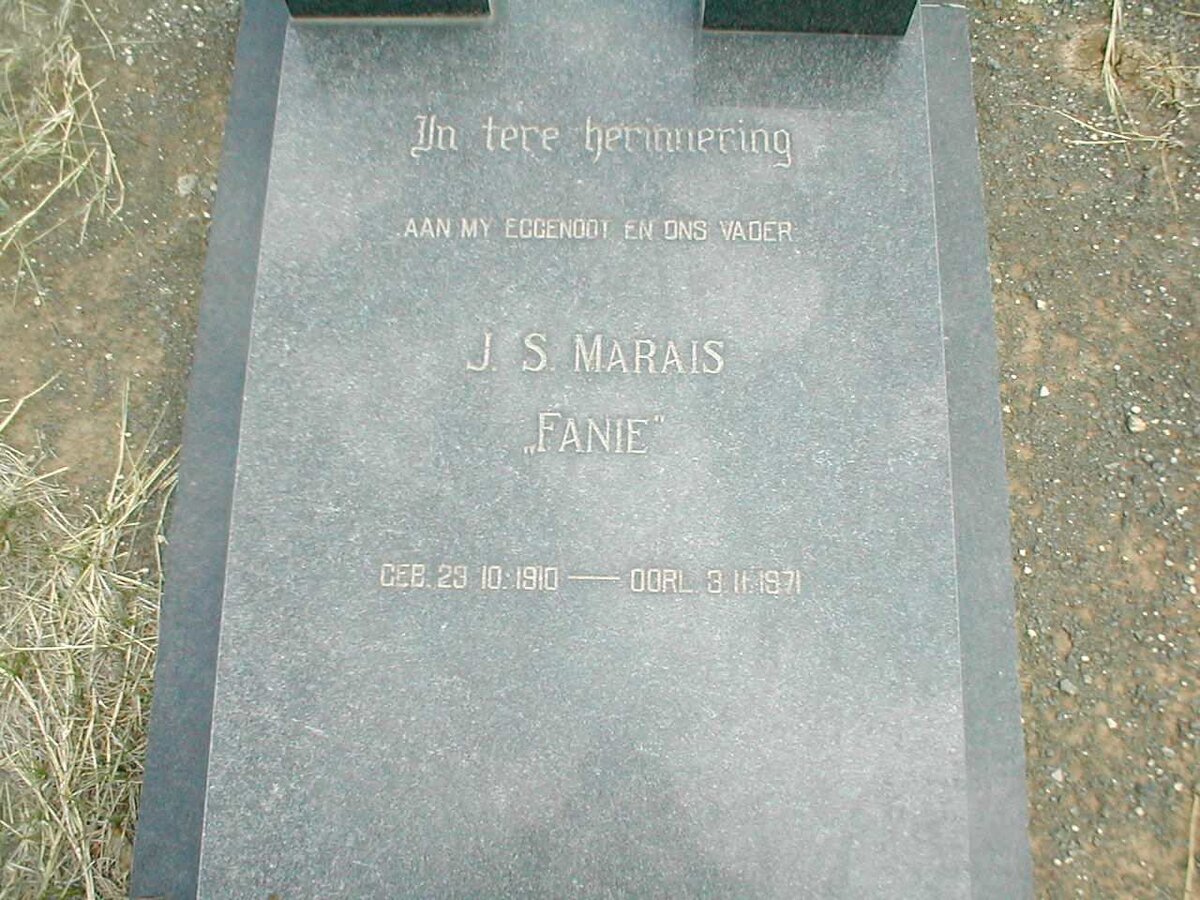 MARAIS J.S. 1910-1971