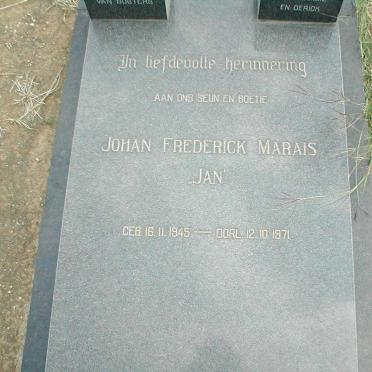 MARAIS Johan Frederick 1945-1971
