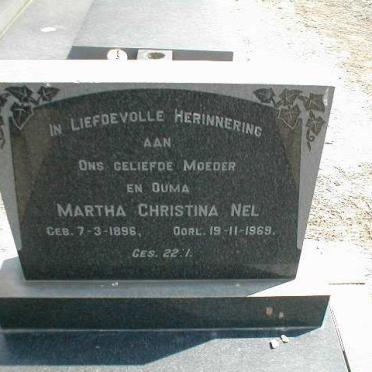 NEL  Martha Christina 1896-1969